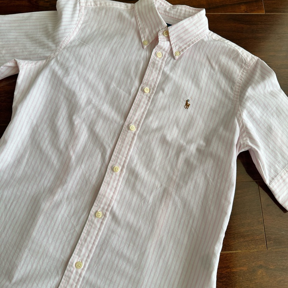 Ralph Lauren Light Pink Striped Shirt